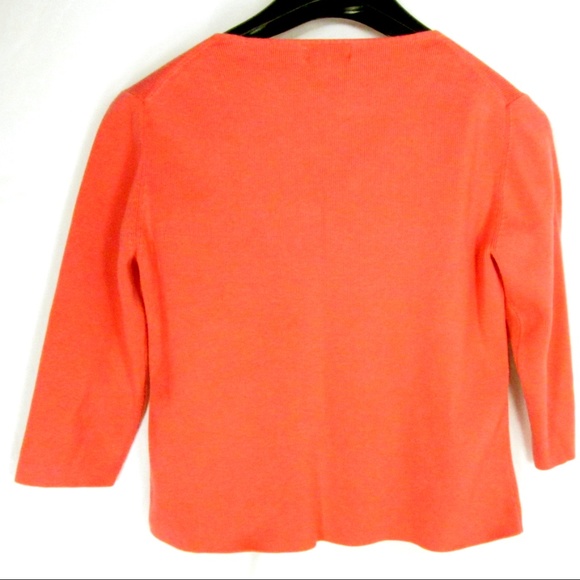 Pierre Cardin Women's Pullover Shirt Size L Orange - Picture 4 of 4